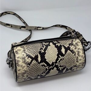 NWT snake embossed barrel bag by Rebecca Minkoff